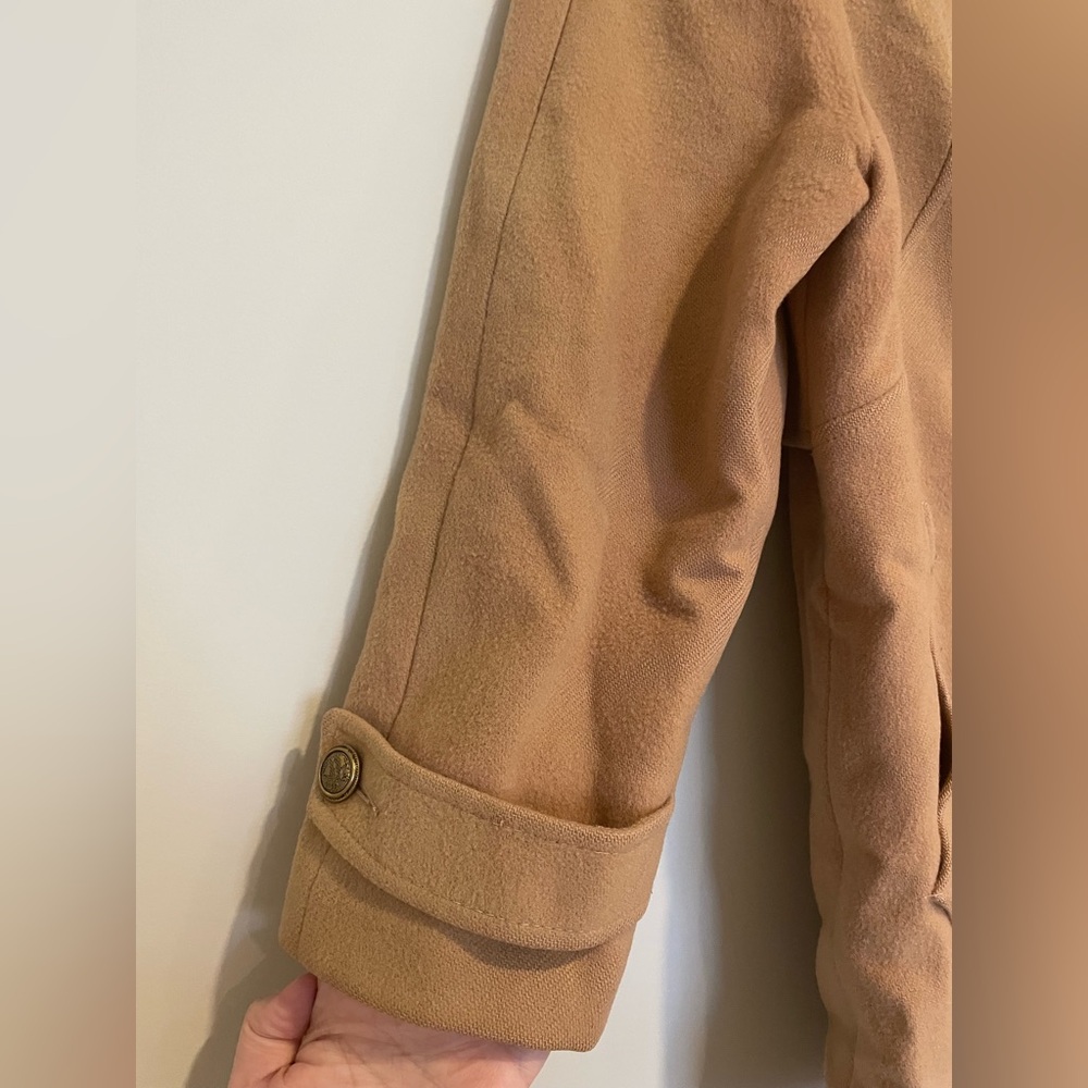 Mackintosh vintage Camel Double-Breasted 100% wool Pea Coat - Picture 3 of 12